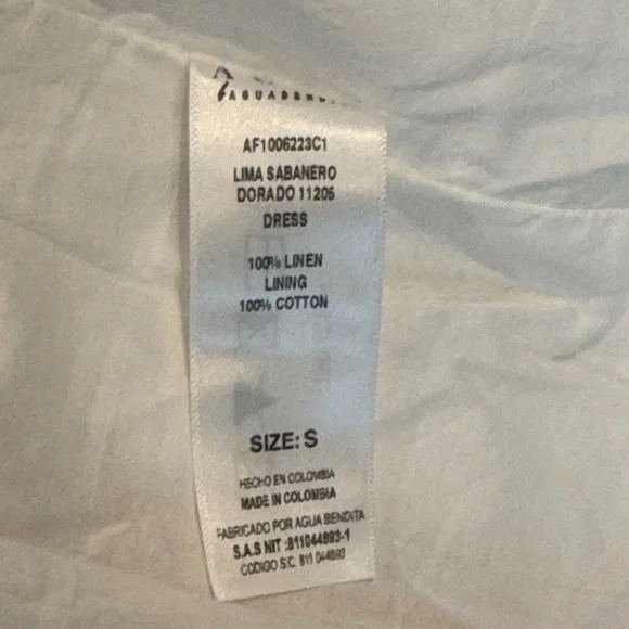 Agua by Agua Bendita Lima Floral Linen Maxi Dress Size S NWT – Lux Resort - Picture 13 of 14